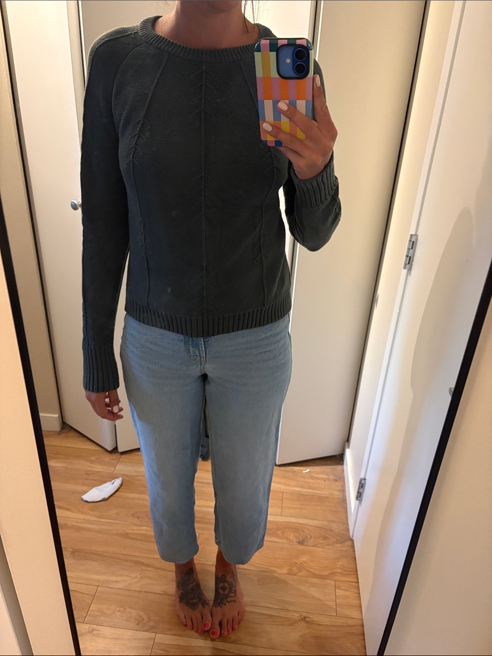 tentree Slate Blue Crewneck Sweater